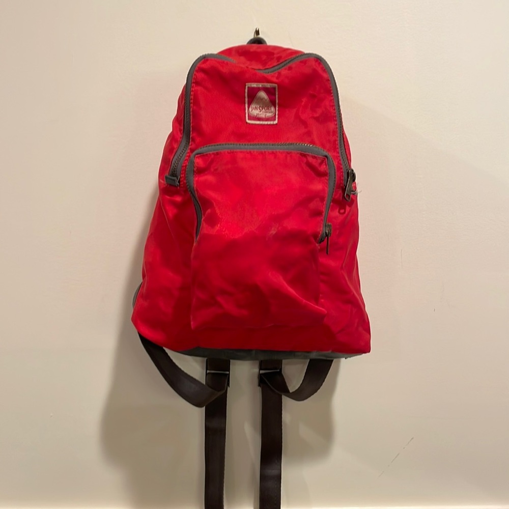 Small JanSport backpack. Red.